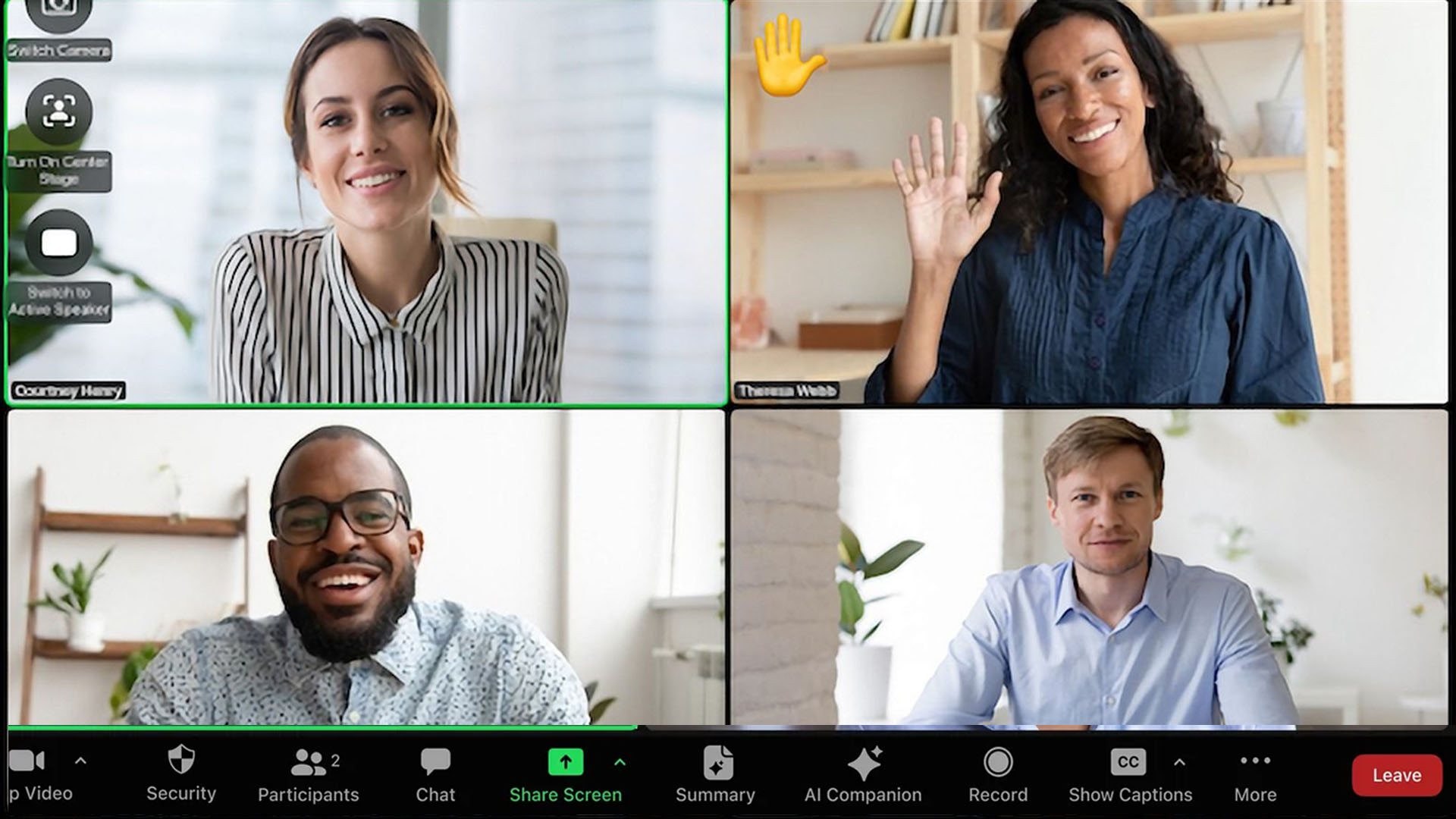 Companies using virtual video platforms for employee engagement.