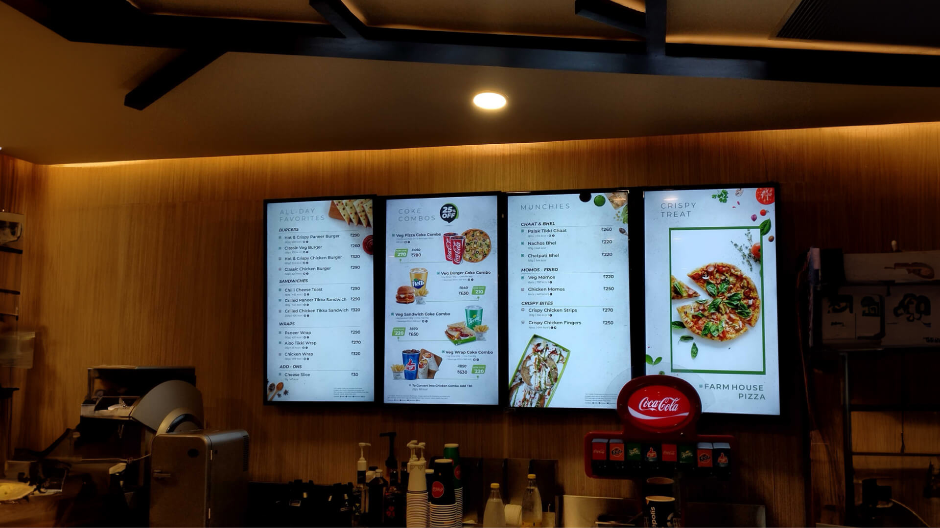  A digital menu idea showcasing the area's specialities