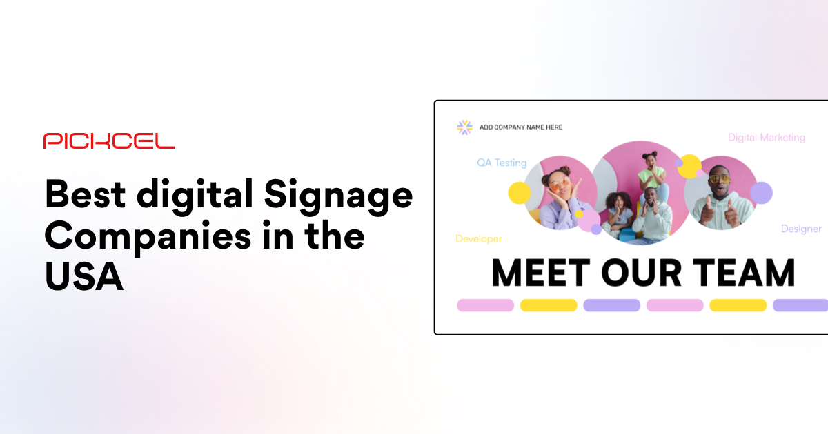 7 best digital Signage Companies in the USA
