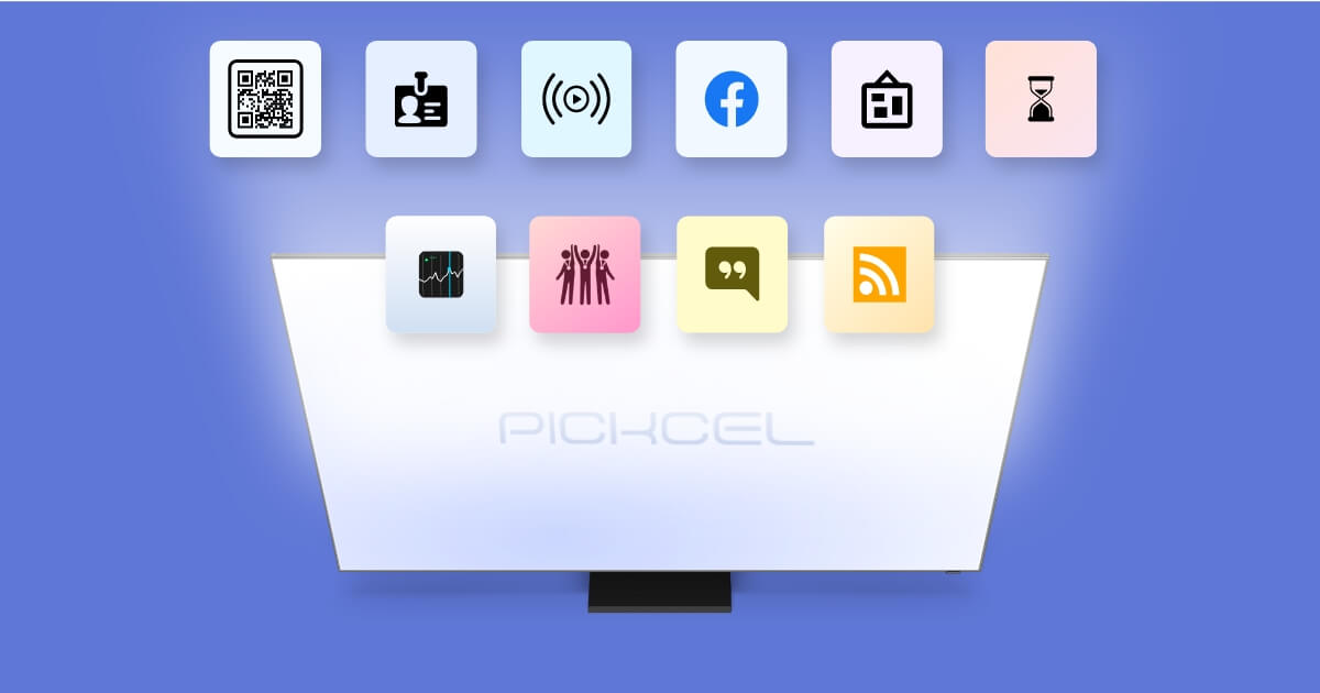 From the house of Pickcel 8 digital signage apps for offices