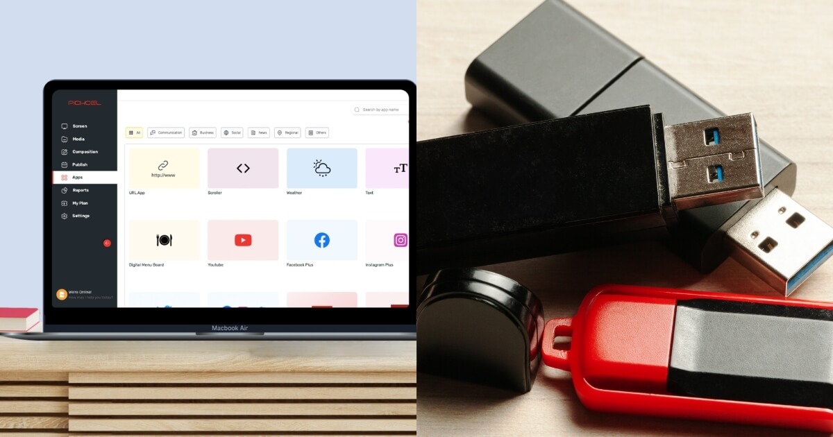 Digital signage software vs. USB stick Which is better & why?