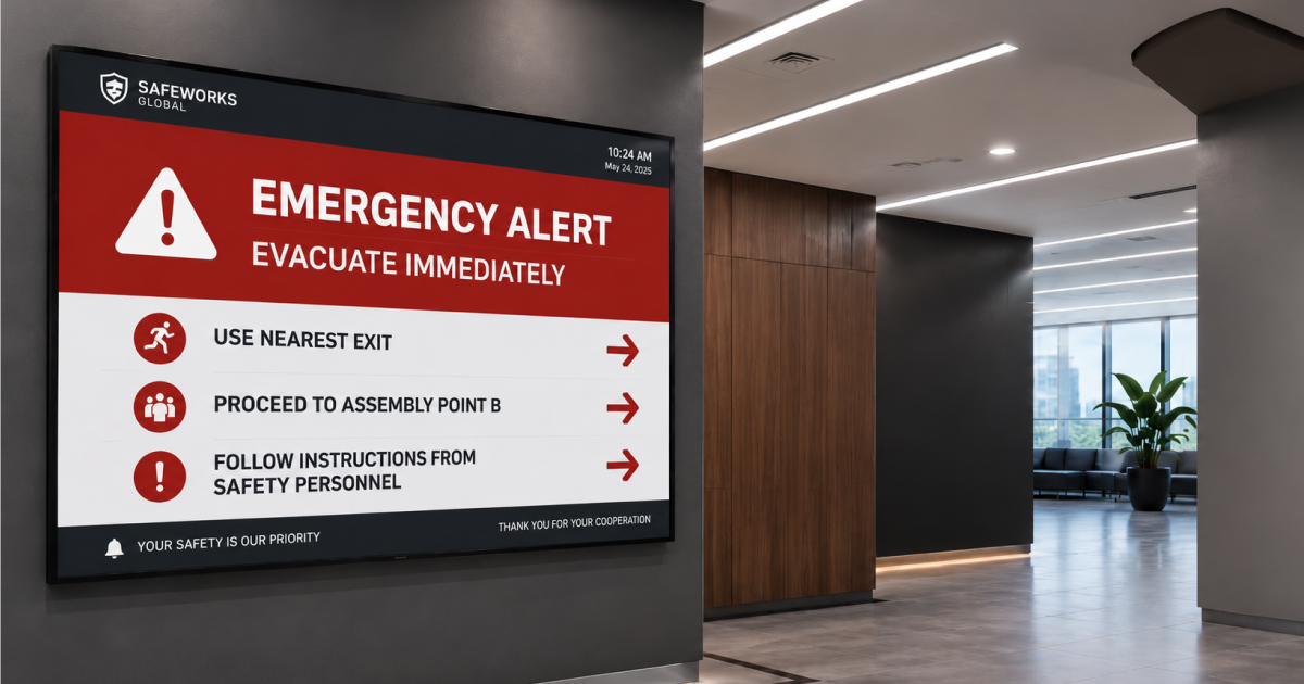 Emergency Notification System Digital Signage | Pickcel