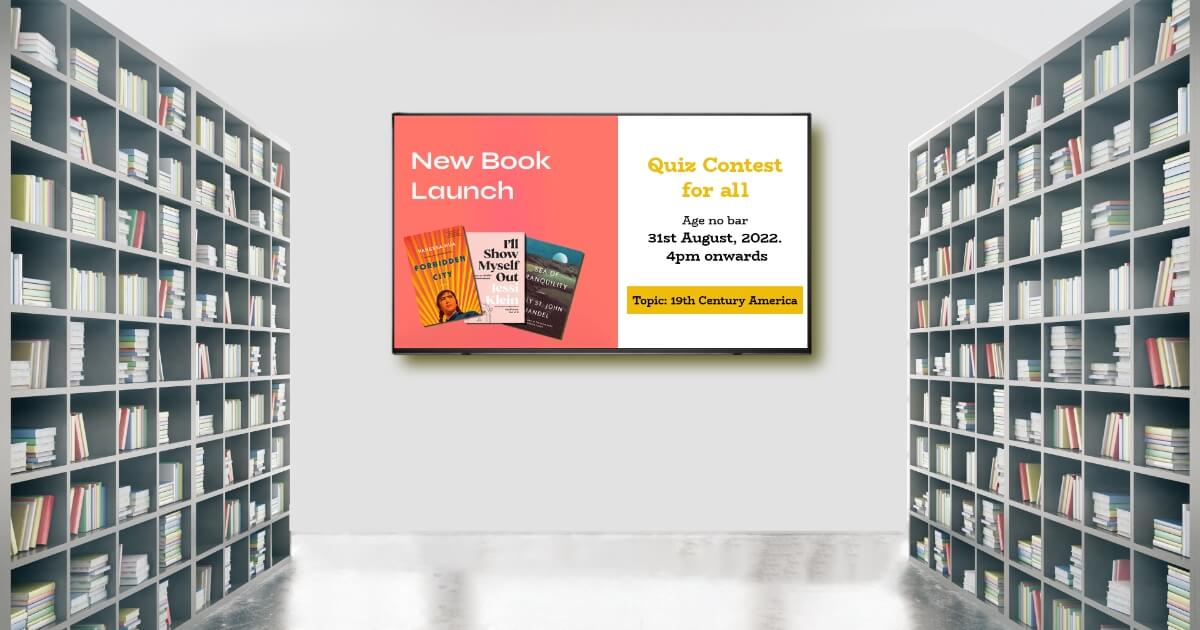 A to Z guide for library digital signage content ideas