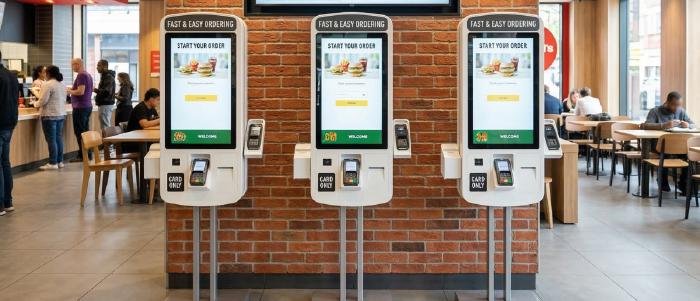 Are Self-Service Kiosks Taking Away The Requirement of Signage Screens in QSR?