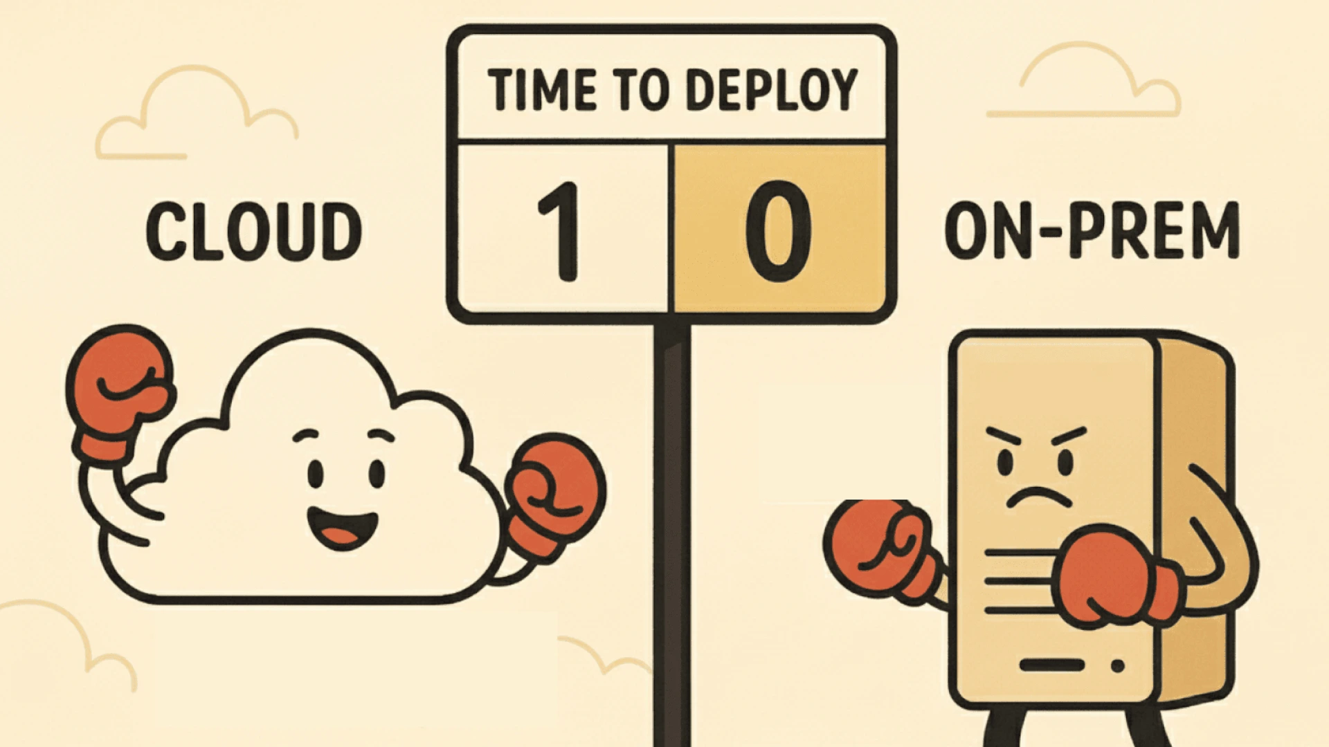 final comparison of cloud vs on premise