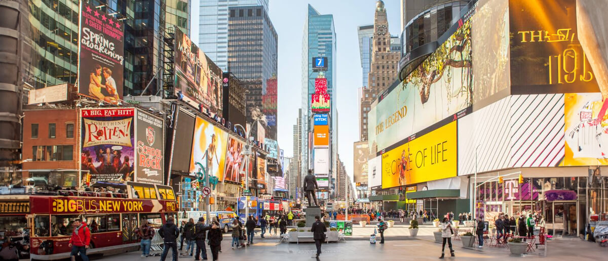 Times Square with digital signage.