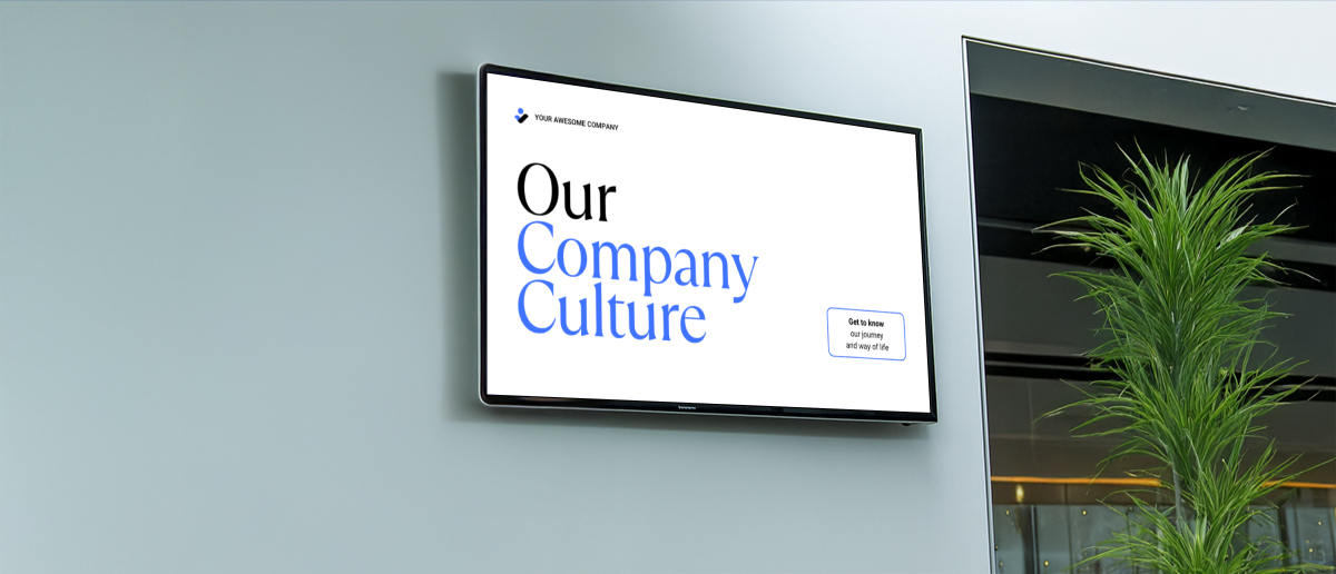 digital signage in companies